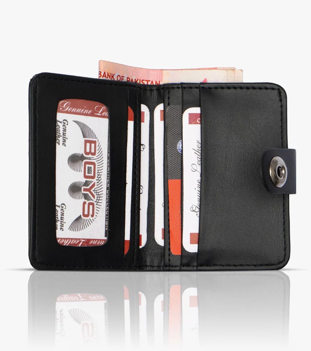 Slimfold Button Closure Wallet